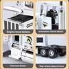 Funny 1:24 American Truck Model Sound And Light Vehicles Gifts Container Truck Simulation Alloy Heavy Truck Model Decoration
