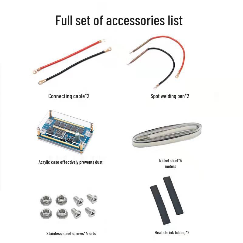 2V Integrated Control Board for Automatic 8-Point Welding - Portable 650mAh Lithium Battery Spot Welder with Accessories
