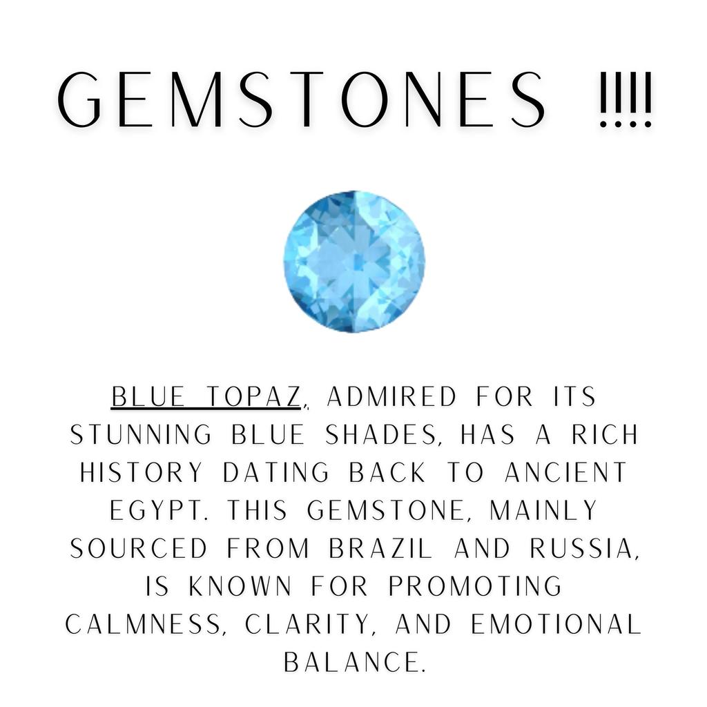 Larimar & Blue Topaz Ring: 925 Sterling Silver Gemstone Jewelry