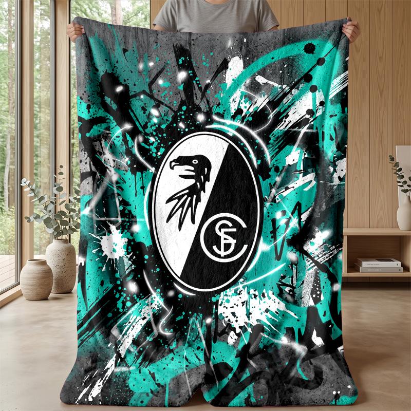 Coperta in Morbido Pile di Flanella FC SC Freiburg Leggera Accogliente Calda Coperta da Lancio per Divano Letto Arredamento per la Casa