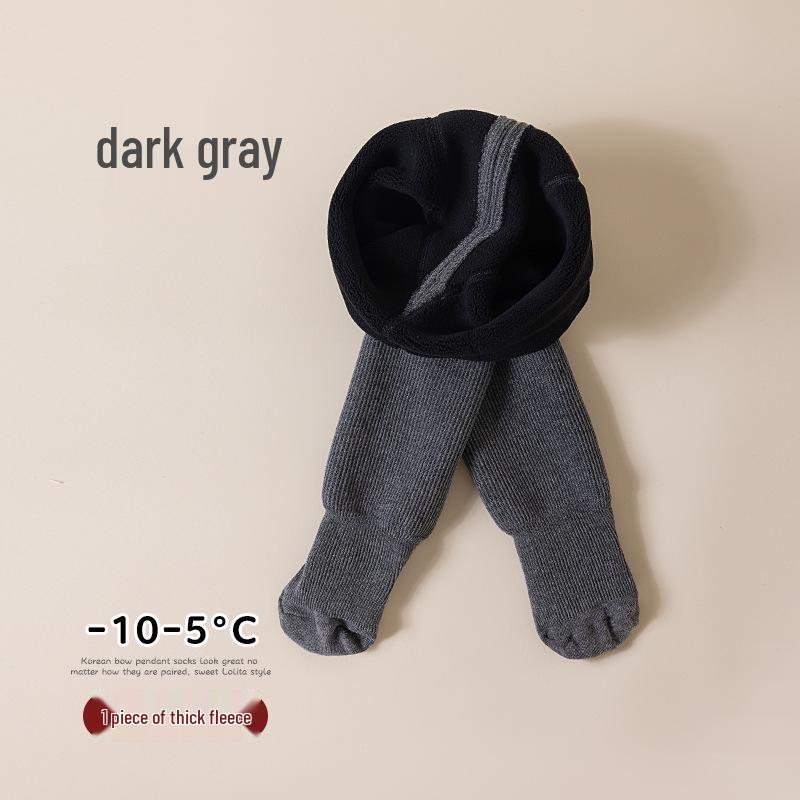 Winter Fleece-Lined Baby Leggings: Warm, Open-Crotch, Thickened One-Piece Pants for Children