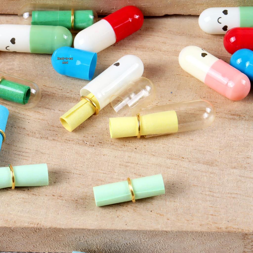 Koreanische Liebeskapsel: Glücksbringende Wunschflasche mit süßer Pille & Brief