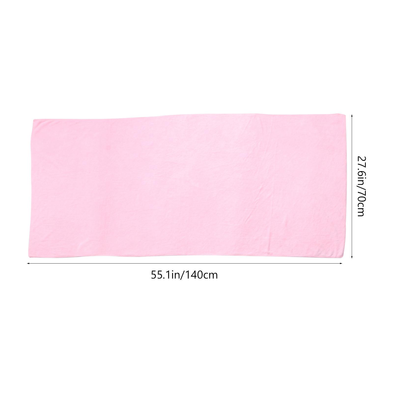 

Lightweight Microfiber Bath Towel for Women Quick Dry Super Absorbent Texture 70x140cm for Spa Beach Swimming Camping розовый