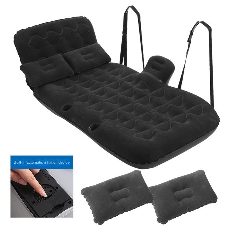 Lit gonflable de type hamac monté sur véhicule Gonflage rapide automatique Lit gonflable de voiture Suede pour la maison et les voyages en voiture Matelas