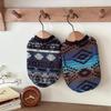 Ethnic Style Printed Fleece Pet Clothes Small Dog and Cat Hoodies Soft and Warm Clothing Pet Supplies Daily Dressing