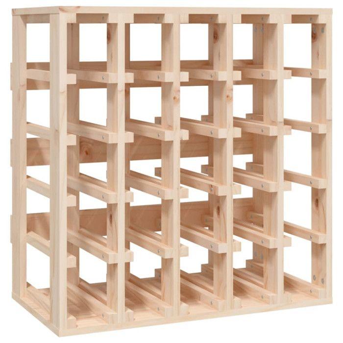 VidaXL Casier à vin 58,5x33x60,5 cm Bois de pin massif 822526