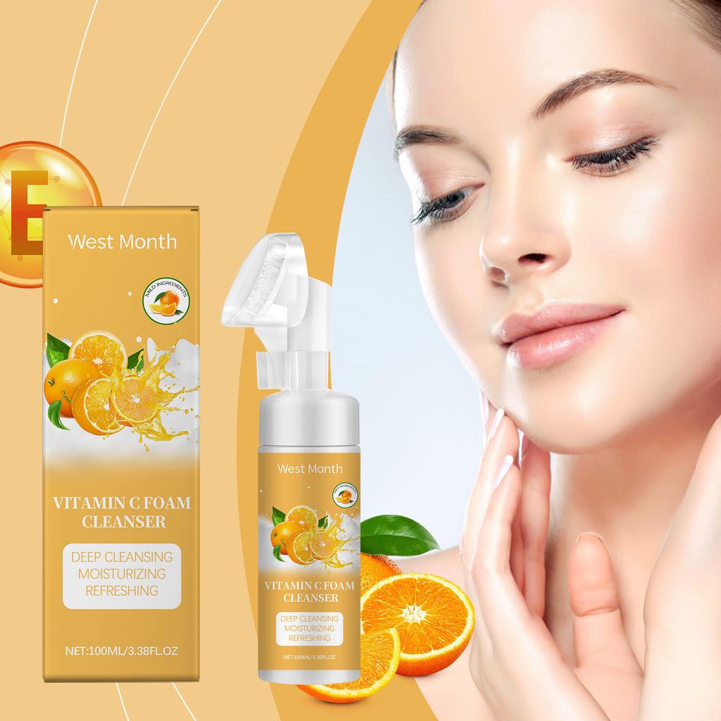 West Month Vitamin C Foaming Face Cleanser Gentle Pore Cleansing With Hydration
