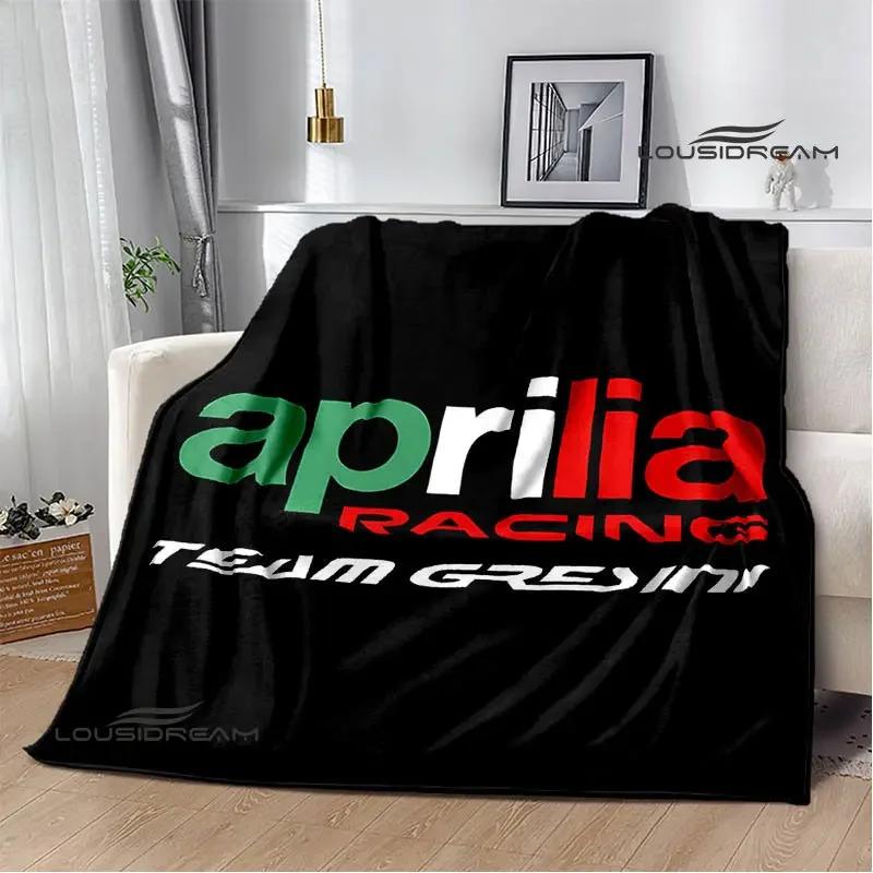 

Aprilia Motorcycle Logo Printed Blankets Fashion Warm Blanket Soft And Comfortable Blanket Home Travel Blankets Birthday Gift 130x150cm