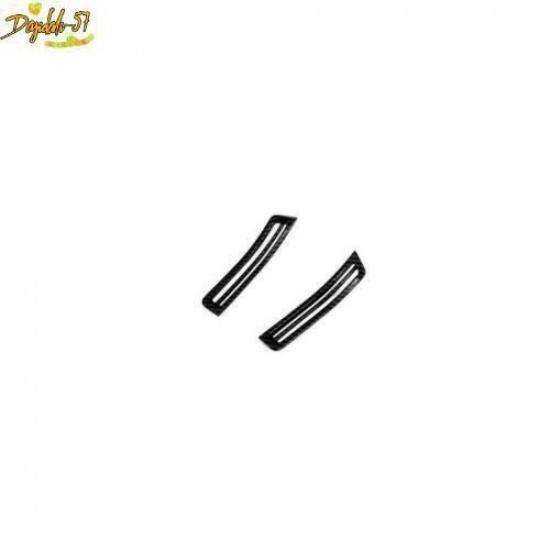For Hyundai Santa Fe -22 2pcs Carbon Fiber Upper Air Outlet Vent Cover Trim