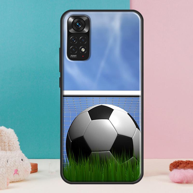 Football Soccer Ball Case For Xiaomi Redmi Note 12 11 10 9 8 Pro 9S 10S 11S 12S Redmi 12C 9A 9C 10A 10C Coque