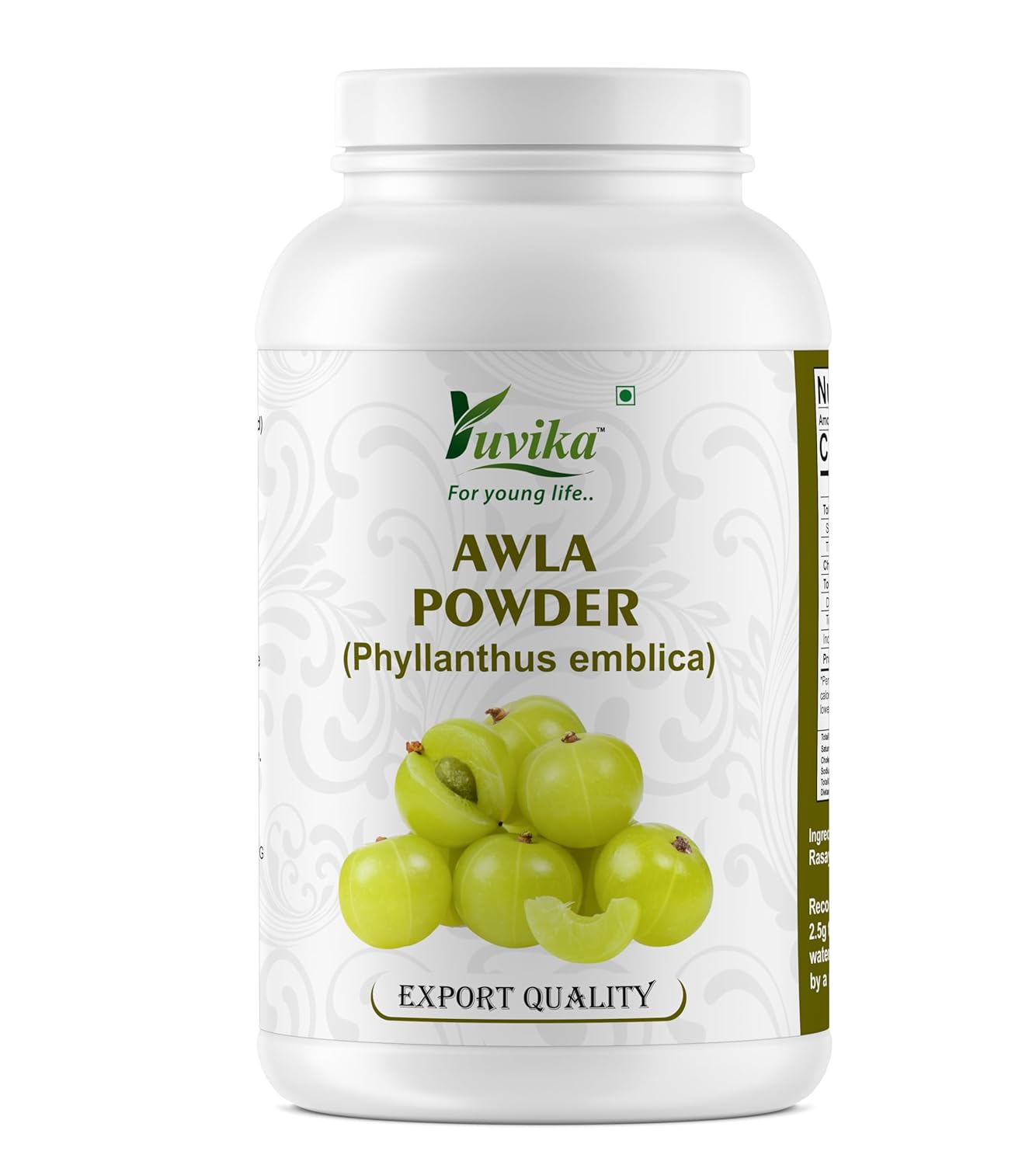 

Yuvika Amla Powder Phyllanthus Emblica Indian Gooseberry, Rich In Vitamin C | 100gm 0.2lbs