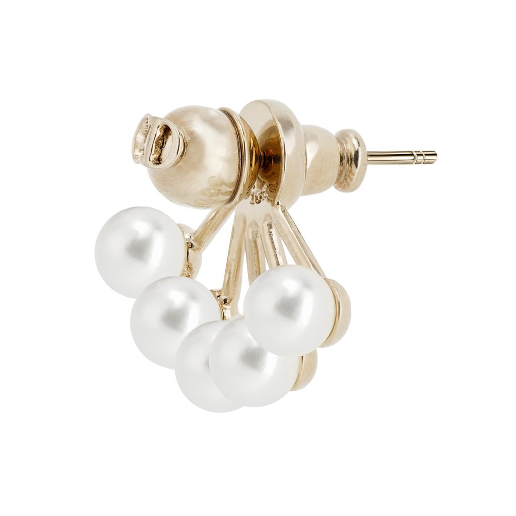 Dior La Petite Tribale Harzperle Metallohrringe Damenohrringe Gold E0671TRERS-D301