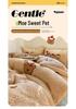 Cozy Kawaii Lambswool Fleece Embroidered Towel 4-Piece Set