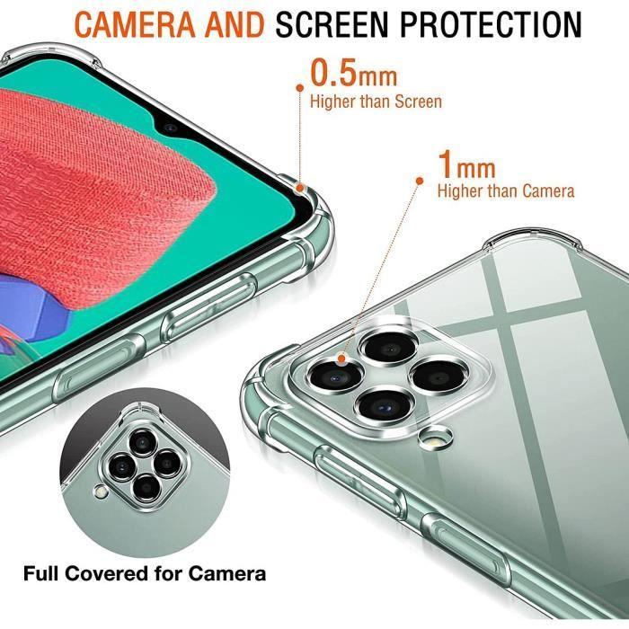 Coque de protection - BOOLING - Samsung Galaxy M33 5G - Silicone - 4 Coins Renforcés - Transparent