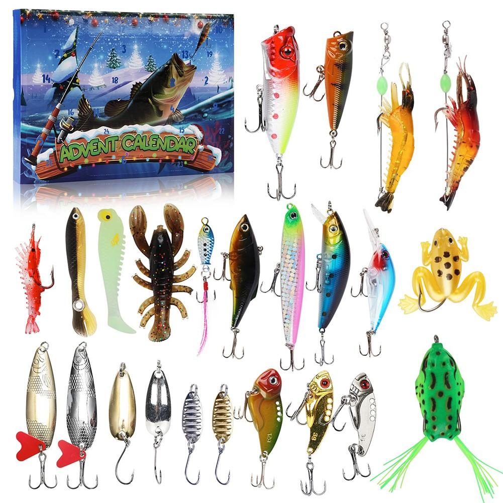 Fishing Advent Calendar 2024 Countdown With 24 Fish Lures For Enthusiasts