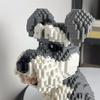 Kannte Gebaut Schnauzer Hund Modell Micro Mini Bausteine Spielzeug Perfektes Spielzeug für Haustierliebhaber Schönes Ausstellungsstück Dackel Haustier