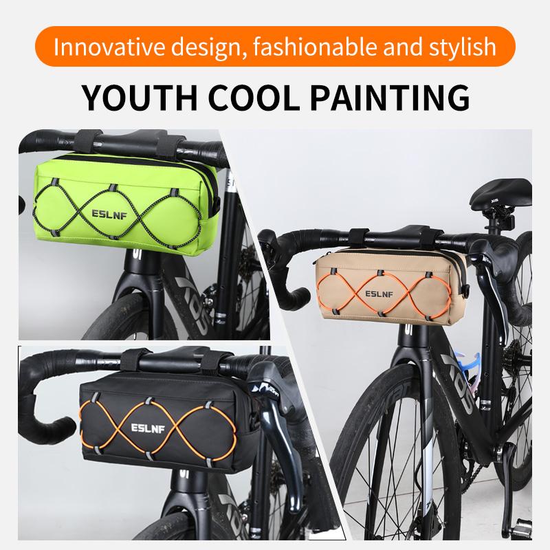 ESLNF Bicycle Front Bag Multifunction Outdoor Riding Handlebar Bag Waterproof Road Mountain Bike Front Bag Cycling Accessories