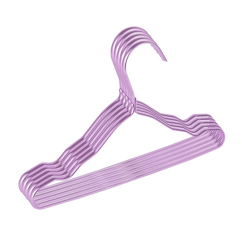 5pcs Clothes Hangers for Children Metal Non-slip Children's Clothes Hanger Household Bedroom Wardrobe Storage Drying Racks