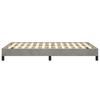 Bed Frame without Mattress Light Grey 120 x 190 cm Velvet