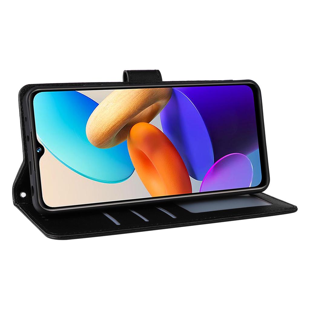 For vivo Y22 4G/Y22s 4G/Y35 4G (2022) Case Wallet Stand View PU Leather Phone Cover