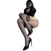 0D Aurora Polka Dot Oily Lace Suspender Integrated Socks Removable Four-Sided Open Lace Suspender Socks