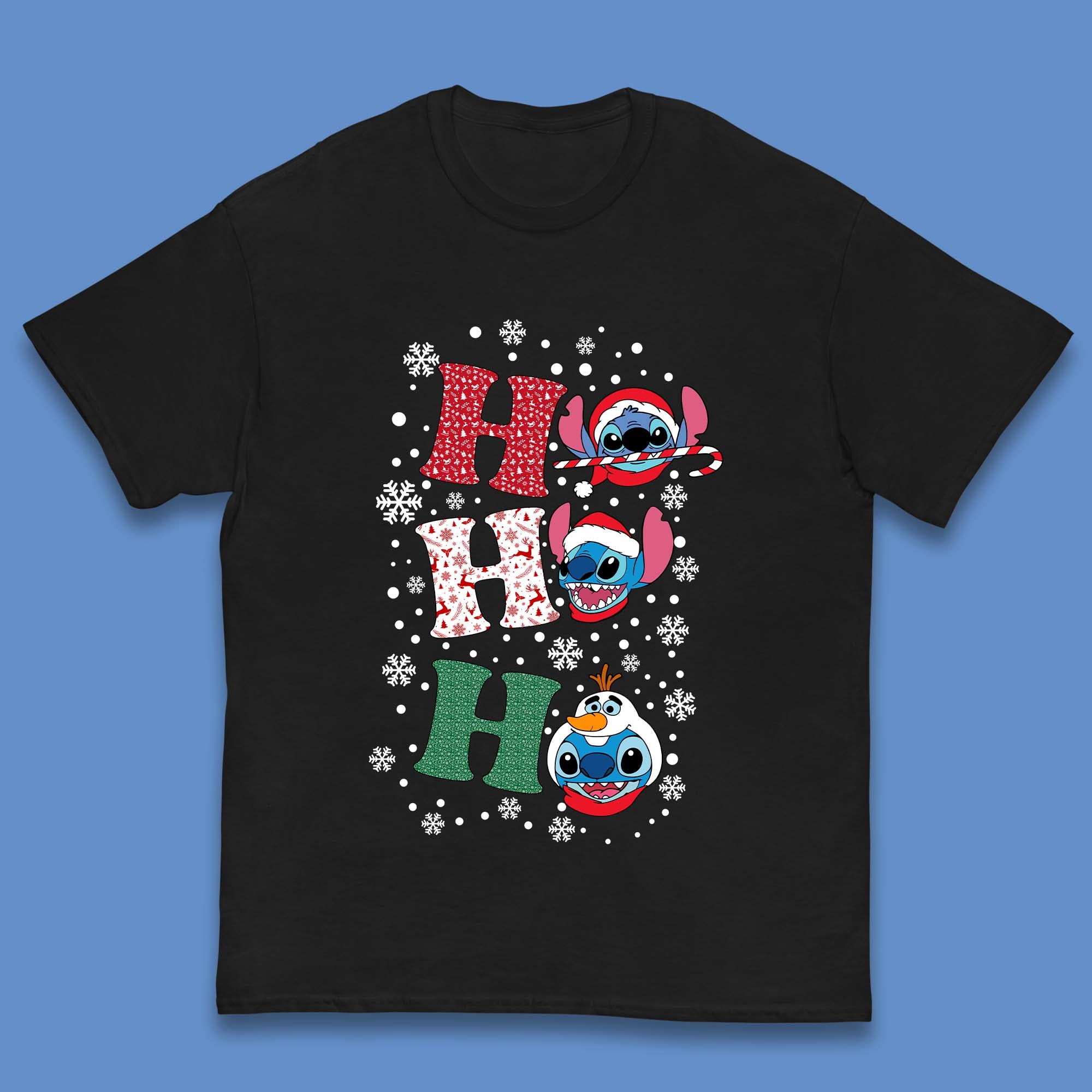 Ho Ho Ho Stitch Christmas Kids T-Shirt 130