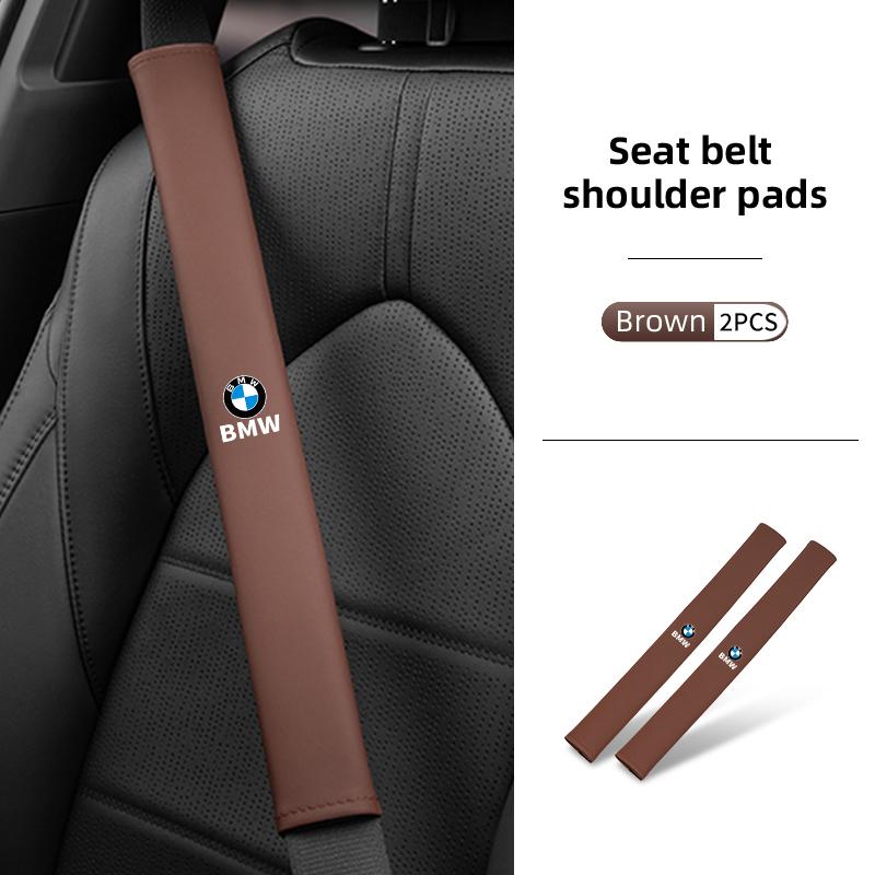 2025 Hot Car Seat Belt Shoulder Pad Extended Leather Safety Belt Protection Cover For BMW E90 E60 E46 E39 F30 F10 E87 X3 X4 X5 G