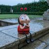 Animated Eyes Solar Lamp, Motion Sensor Solar Light with Moving Eyes for Garden, Garden Animals Figurine, Outdoor Waterproof Yard Decor