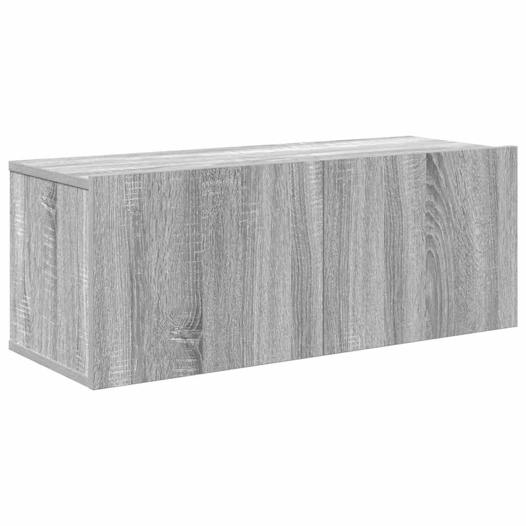 3 Piece TV Cabinet Set Gray Sonoma Particleboard