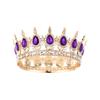 Women's Crown Adults Sparkling Headband Alloy Rhinestones Costume Hairpieces for Weddings Birthdays Proms and Pageants