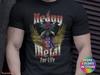 Heavy Metal T-Shirt and kids shirt: Rock and Roll Guitar Wings