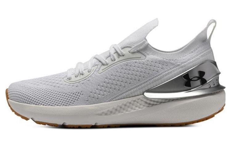 Under Armour Shift Tennis Shoes  White Silver  Women s 38