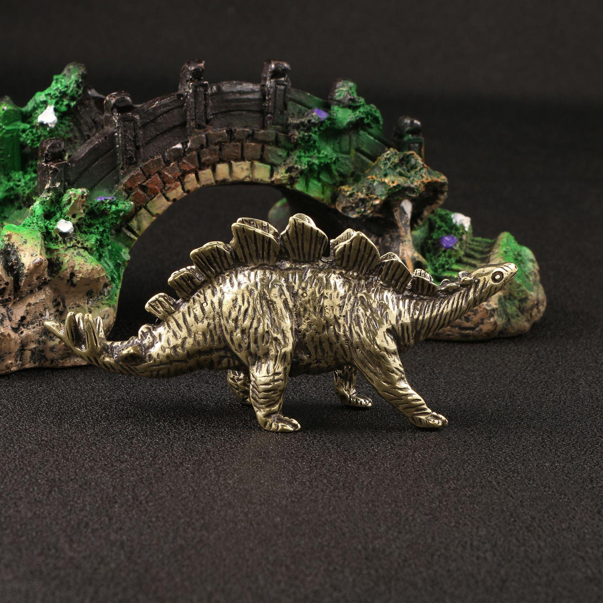 

Antique Brass Ornaments, Herbivorous Dinosaur Crafts, Home Decoration One Size золотий