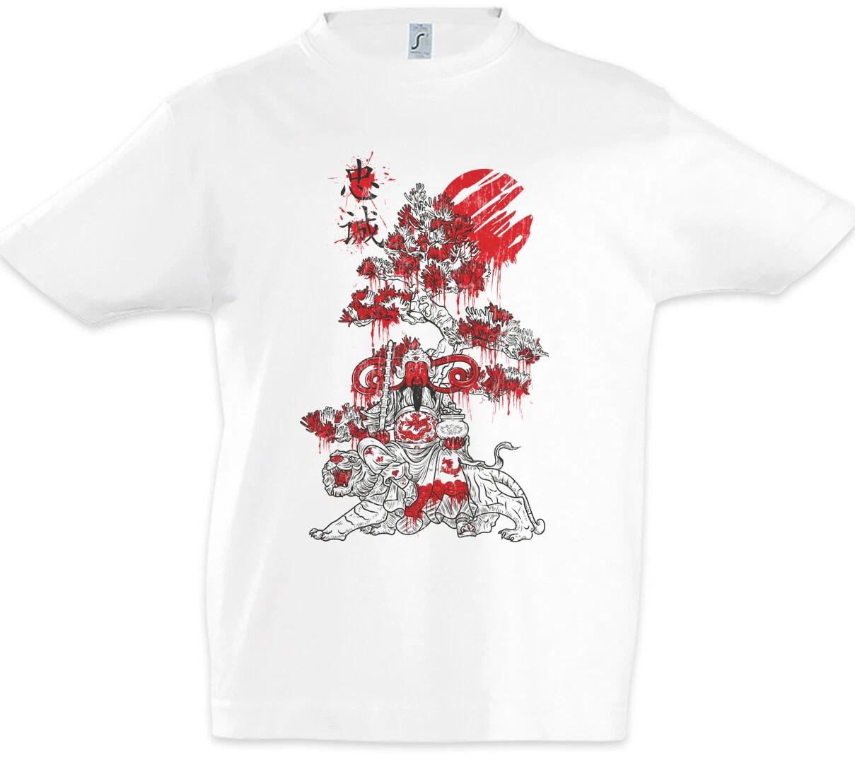 Bloody Asian Emperor Kids Boys kids boys T-Shirt Romance Tattoo of the Three Kingdoms 160