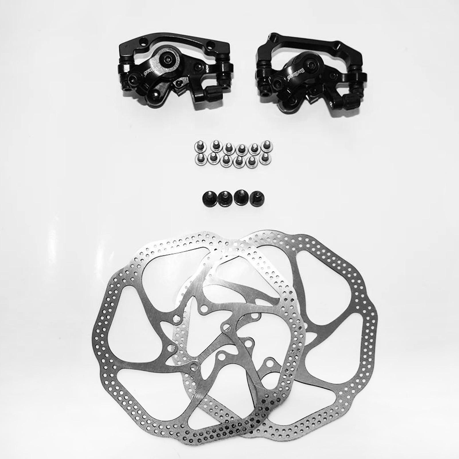 

Комплект дисковых тормозов для велосипеда, включая передний и задний суппорты, ротор 160 мм для горного велосипеда чёрный