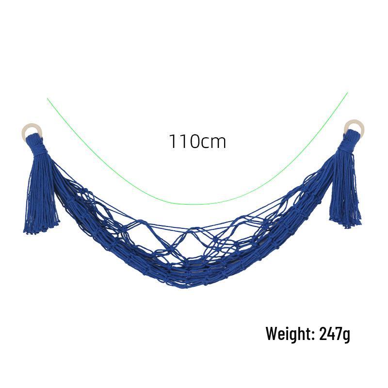 Nordic Lace Wall-Mounted Cotton Rope Toy Storage Hammock