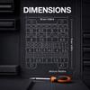 Orange Wall Mounted Drill Bit Holder Multi Size Slots Durable For Home Garage Tool Storage
