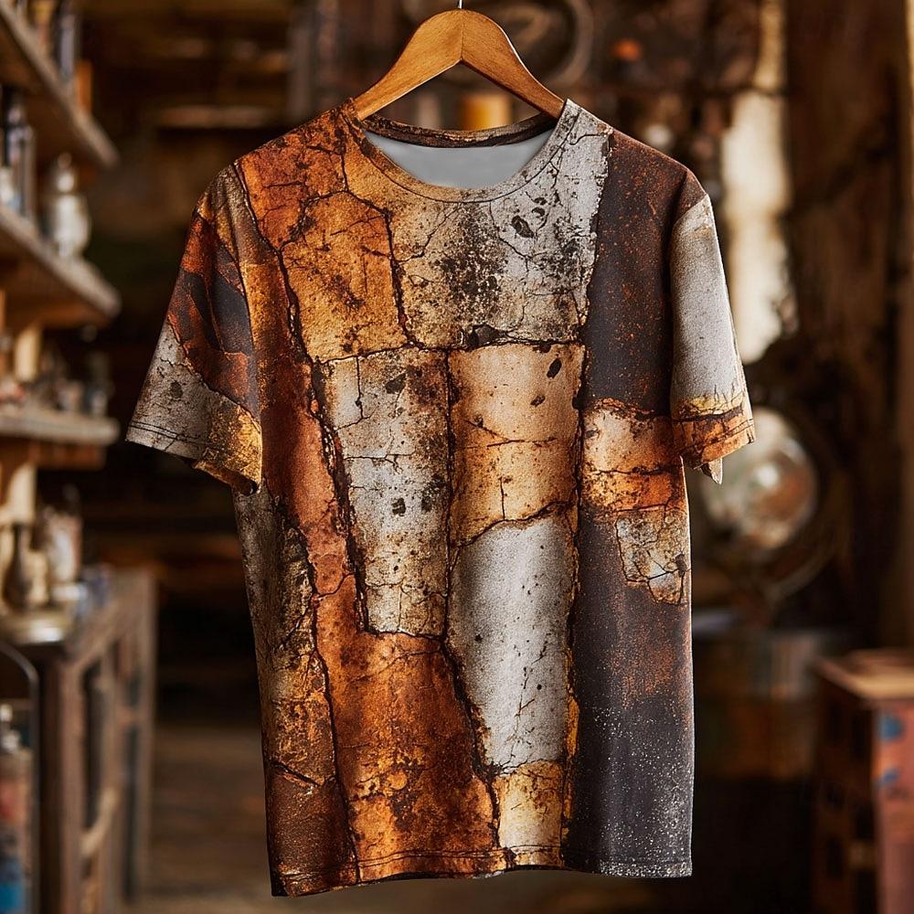 Summer Rust Graphic Men's T-Shirts 3D Print Women Short Sleeve T Shirt Plus Size Tees Harajuku Y2k Tops Men Clothing