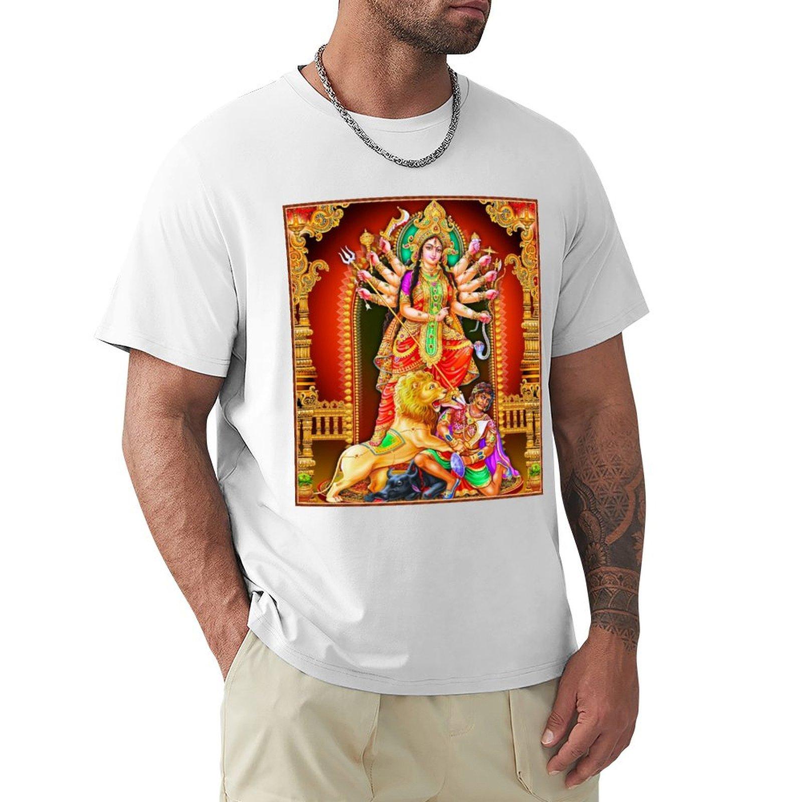 Durga Devi Tshirt Casual Everyday Short Sleeve Tshirt S
