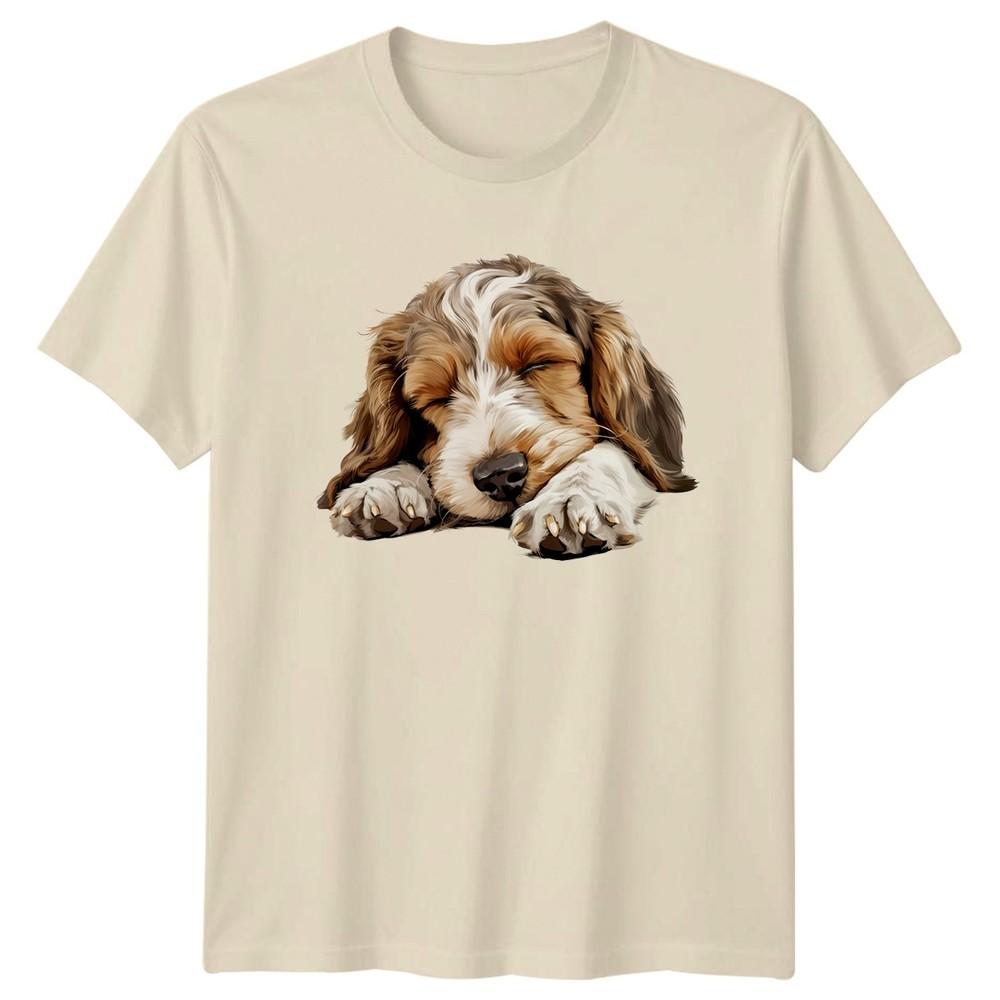 Sleeping Puppy Dogs Animals Unisexs TShirt Unisexs Tee Graphic Unisex Top e