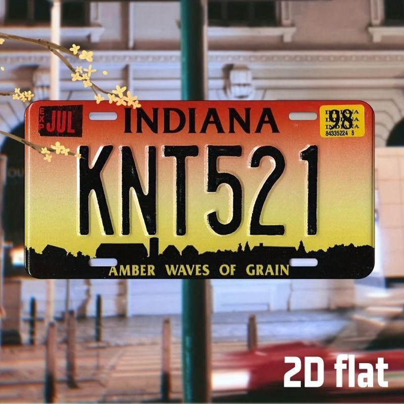 Motorcycle Souvenir License Plate, Metal Auto Wall Decor 15x30cm