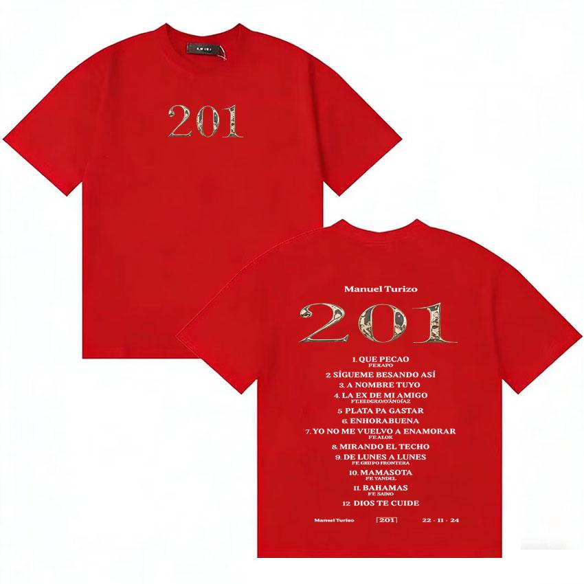 

Unisexuel Turizo 201 Letters Print T Shirt Unisex Women Gothic Style Oversized Short Sleeve Tshirts Cotton Pop Cozy Tshrits Teenagers S
