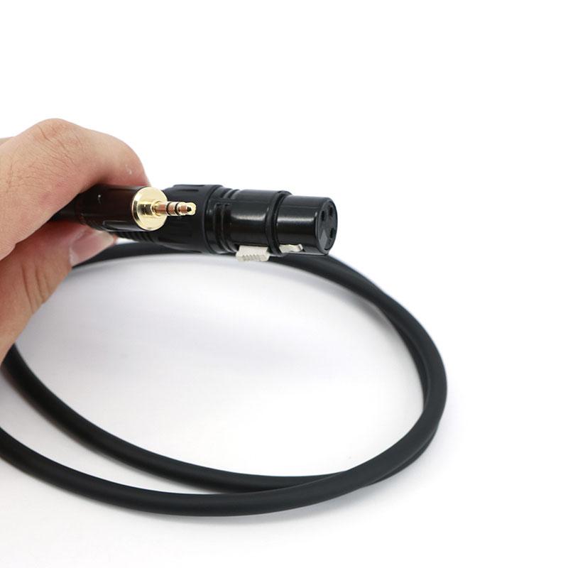1m 2m 3meter Audio 3pin XLR To 3.5mm Male Microphone Aux Extend Cable 3.5 Jack To XLR Female Cord Gold Plated Connector Wire