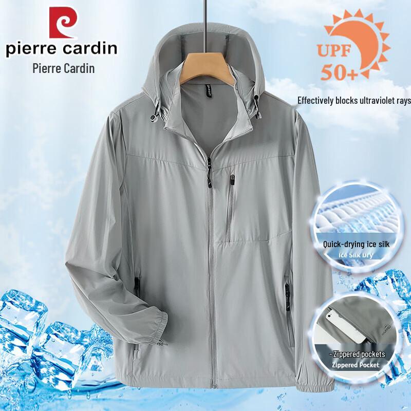 Pierre Cardin Men s Ice Silk Lightweight UPF50+ Sun Protection Hoodie 2XL