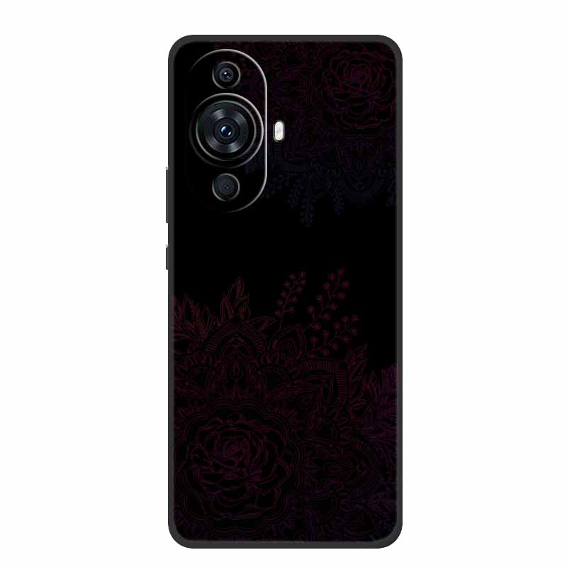 Funda For Huawei Nova 12s Case Cute Cartoon Cat Black Silicone Soft Back Cover Case For Huawei Nova 12s Case Nova12s 12 S Coque