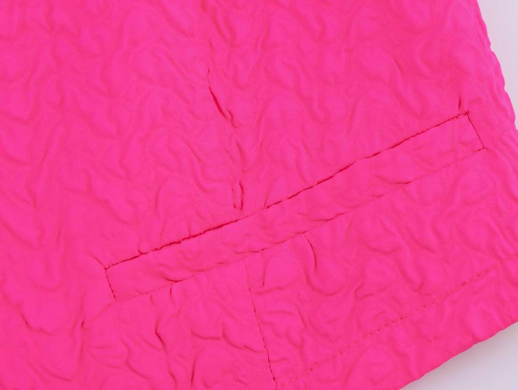 2025 Summer Women's European & American Style V-Neck Textured Vest Top & Shorts Set