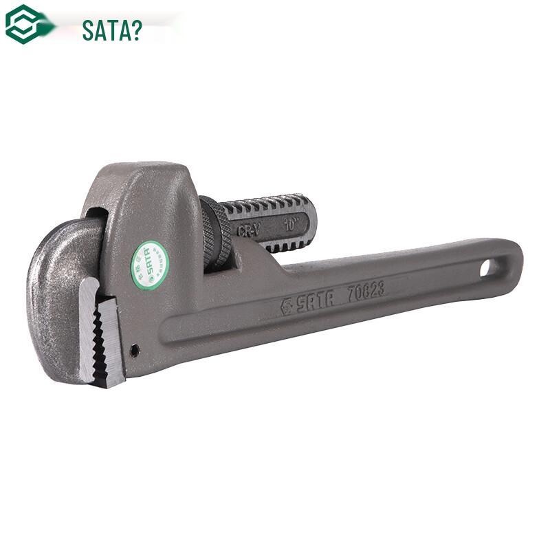 SATA Aluminum Pipe Wrench 10 inch