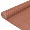 Double Sided Garden Fence 90 x 400 cm Brown