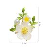 Fashion Plant Floral Chrysanthemum Brooch Elegant Women Enamel Drip Oil Green Leaf Brooches Suit Sweater Pins