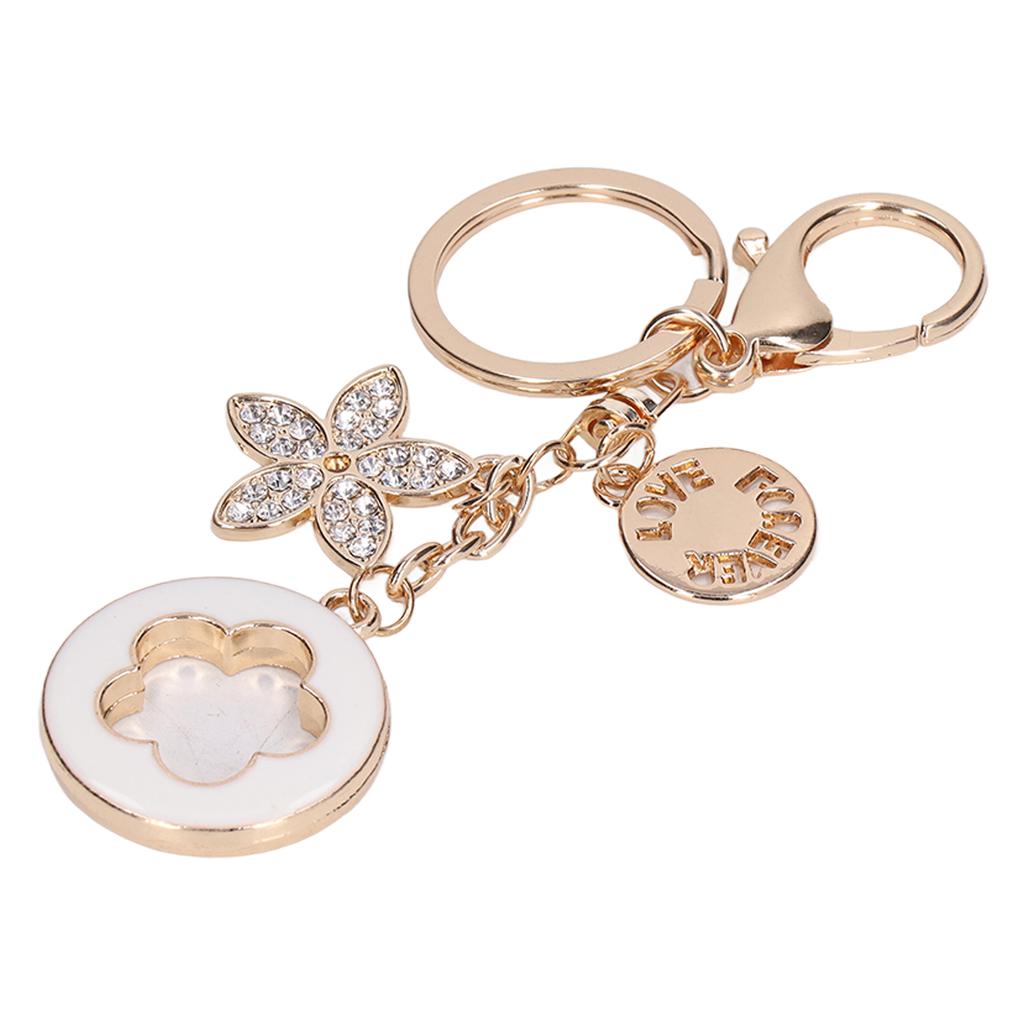 Auto Schlüsselanhänger Schön Praktisch Exquisites Aussehen Modischer Fünfblattklee Schlüsselanhänger für